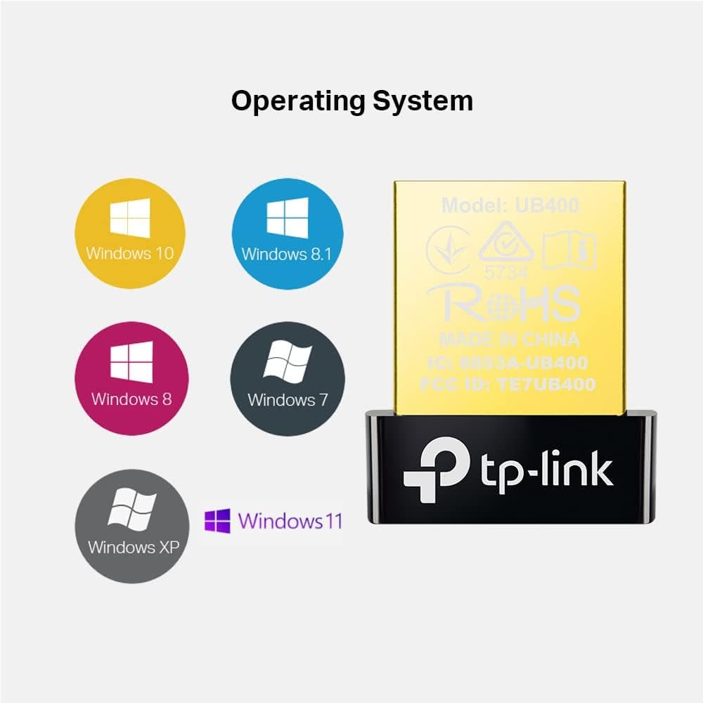 مبدل بلوتوث USB 4.0 کامپیوتر TP-Link نانو مدل UB400 مبدل بلوتوث USB 4.0 کامپیوتر TP-Link نانو مدل UB400