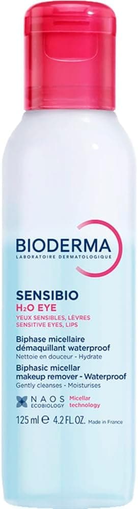 پاککننده میسلار دوفازی Bioderma Sensibio H2O Eye چشم، لب، مژه Provitamin B5 125 ml پاککننده میسلار دوفازی Bioderma Sensibio H2O Eye چشم، لب، مژه Provitamin B5 125 ml