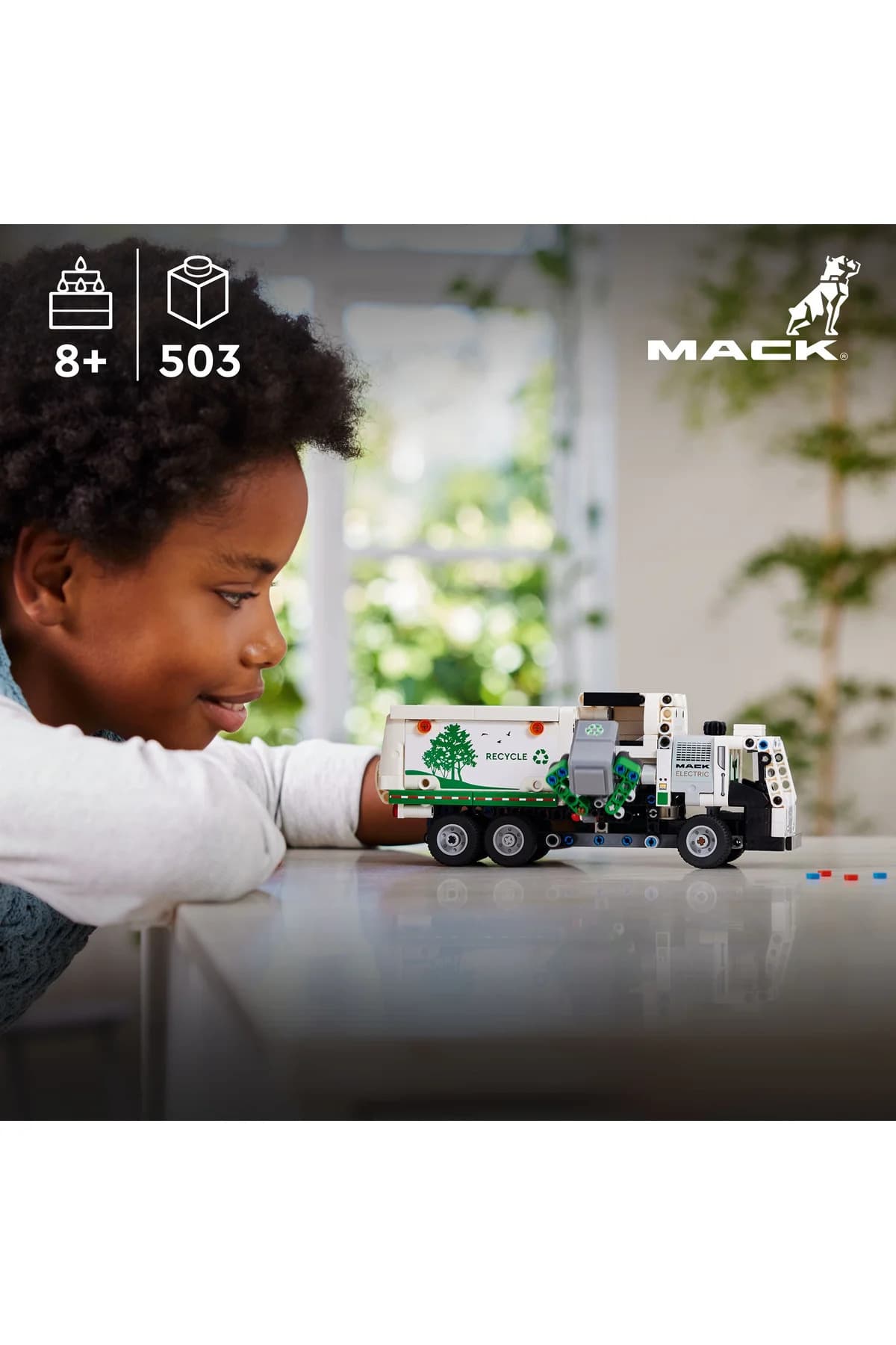 مجموعه ساخت کامیون حمل زباله لگو Technic Mack LR Electric مدل 42167 مناسب 8+ (503 قطعه) مجموعه ساخت کامیون حمل زباله لگو Technic Mack LR Electric مدل 42167 مناسب 8+ (503 قطعه)