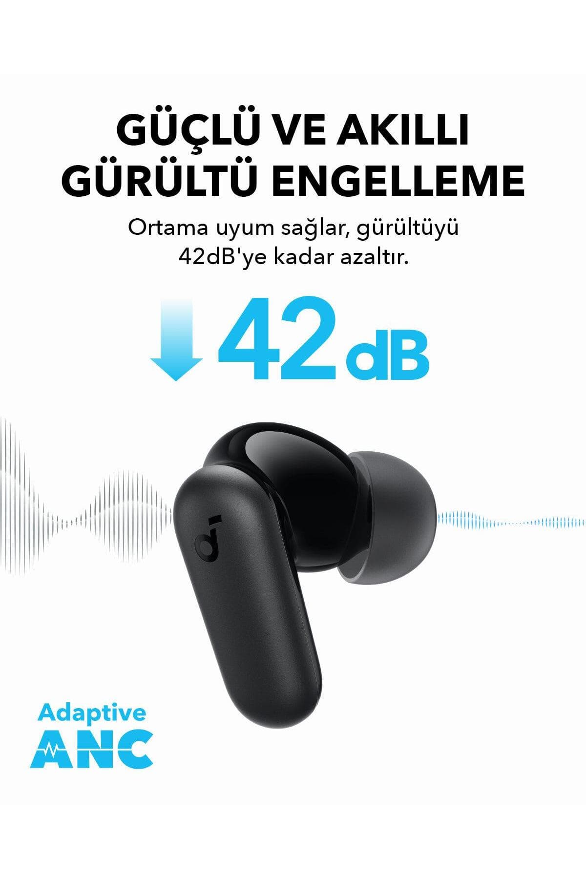 هدفون بلوتوثی داخلگوشی Anker Soundcore R50i NC با حذف نویز فعال سفید مدل A3959 هدفون بلوتوثی داخلگوشی Anker Soundcore R50i NC با حذف نویز فعال سفید مدل A3959