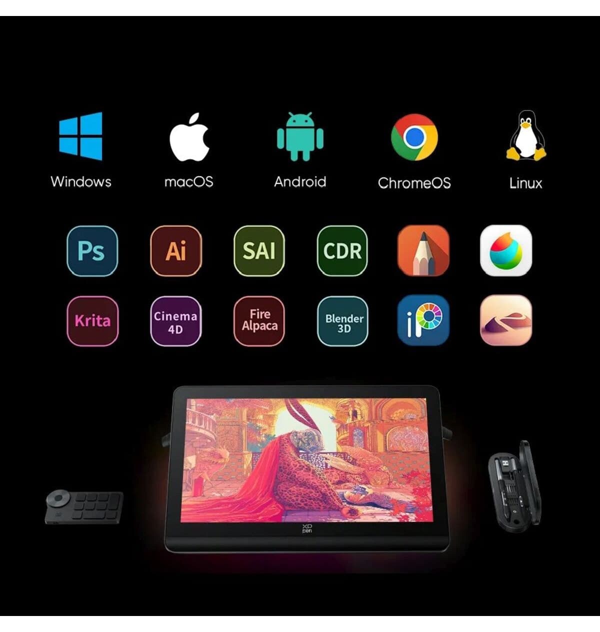 تبلت گرافیکی XP-Pen 4K مدل Artist Pro 19 Gen 2 Dual 16K تبلت گرافیکی XP-Pen 4K مدل Artist Pro 19 Gen 2 Dual 16K