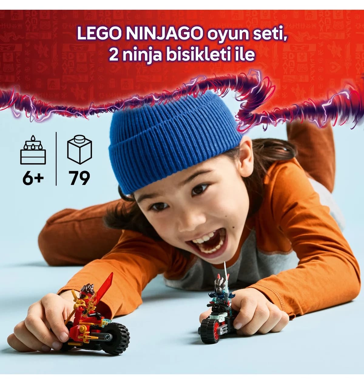 لگو NINJAGO مسابقه سرعت موتورسیکلت Kai مدل 71838 79 قطعه لگو NINJAGO مسابقه سرعت موتورسیکلت Kai مدل 71838 79 قطعه