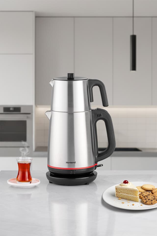 چایساز مشکی HOMEND Royaltea استیل ضدزنگ مدل 1711h چایساز مشکی HOMEND Royaltea استیل ضدزنگ مدل 1711h