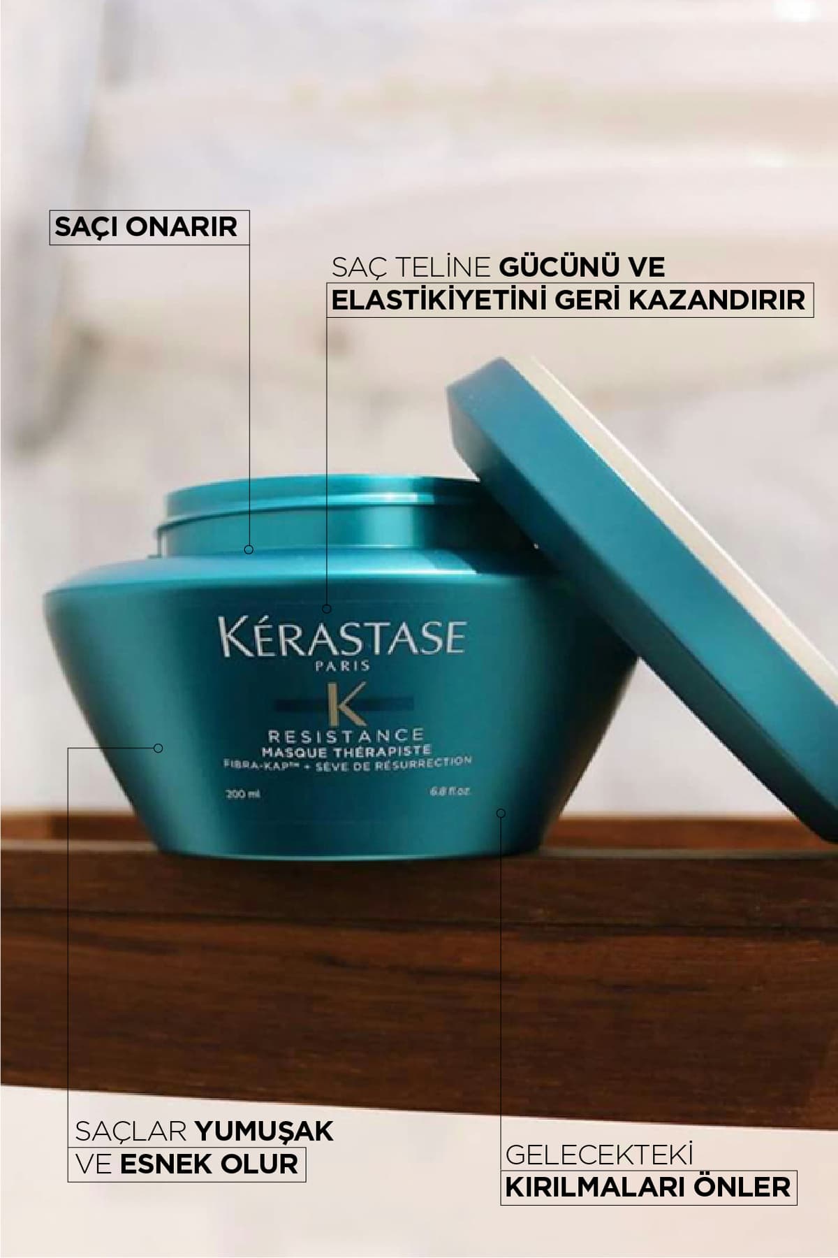 ماسک مو Kerastase Resistance Masque Therapiste 200 ml ماسک مو Kerastase Resistance Masque Therapiste 200 ml