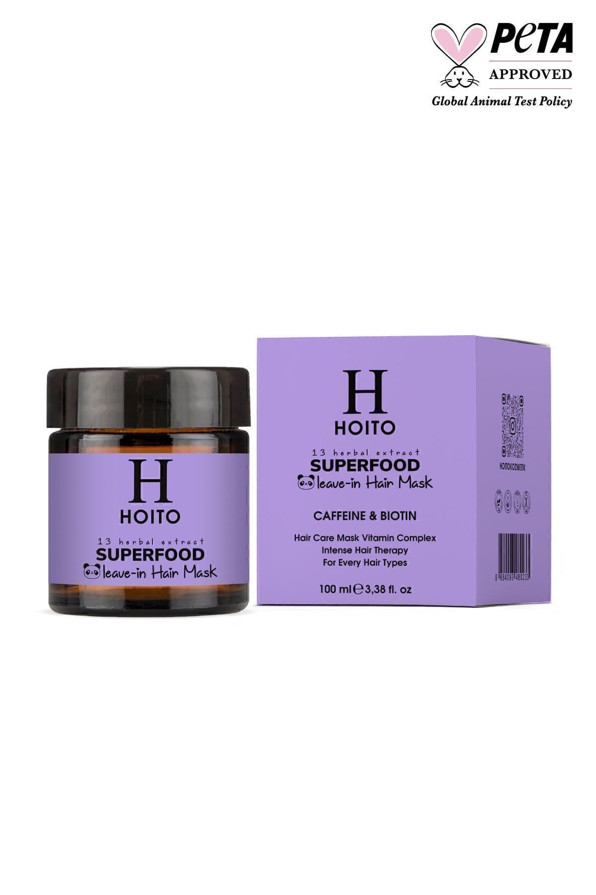 ماسک موی بدون آبکشی Hoito مغذی و ترمیمکننده 100 ml ماسک موی بدون آبکشی Hoito مغذی و ترمیمکننده 100 ml
