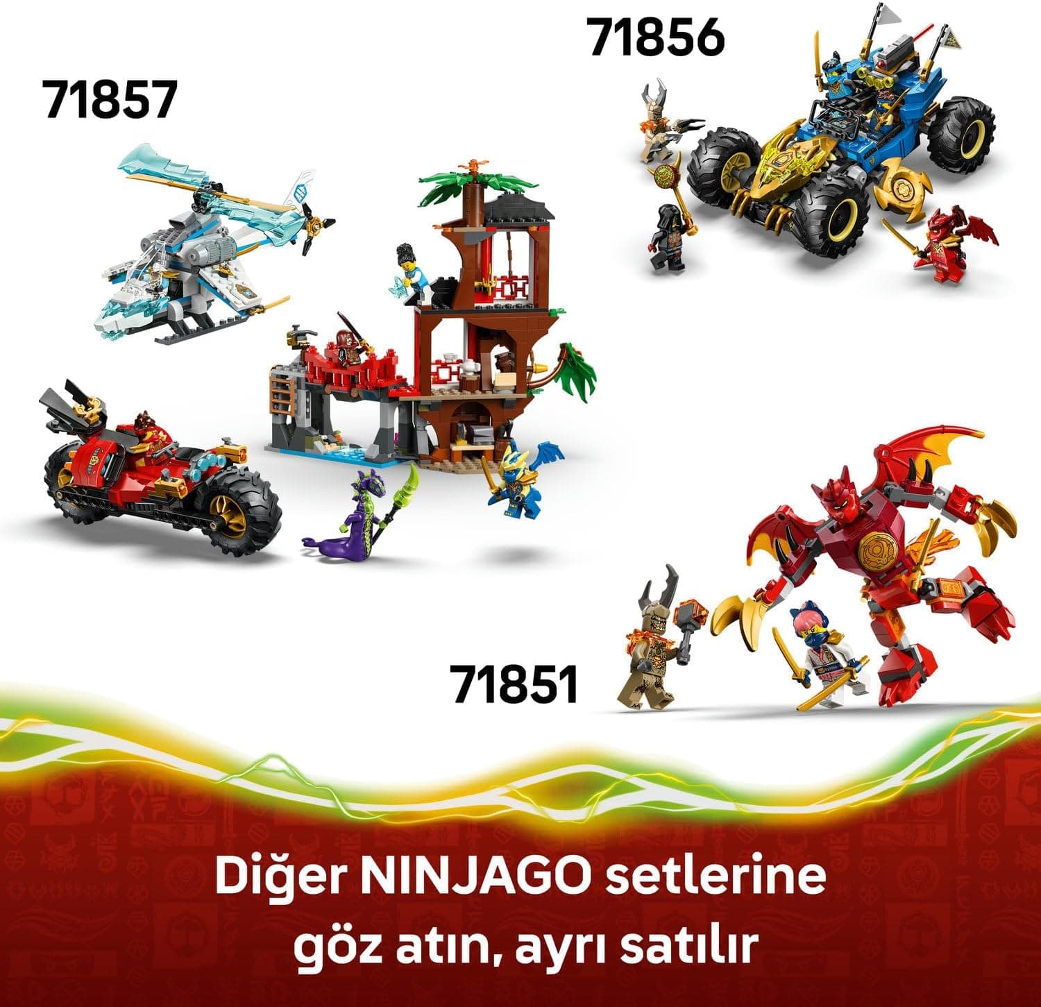 لگو NINJAGO اژدهای زندگی مدل 71859 لگو NINJAGO اژدهای زندگی مدل 71859