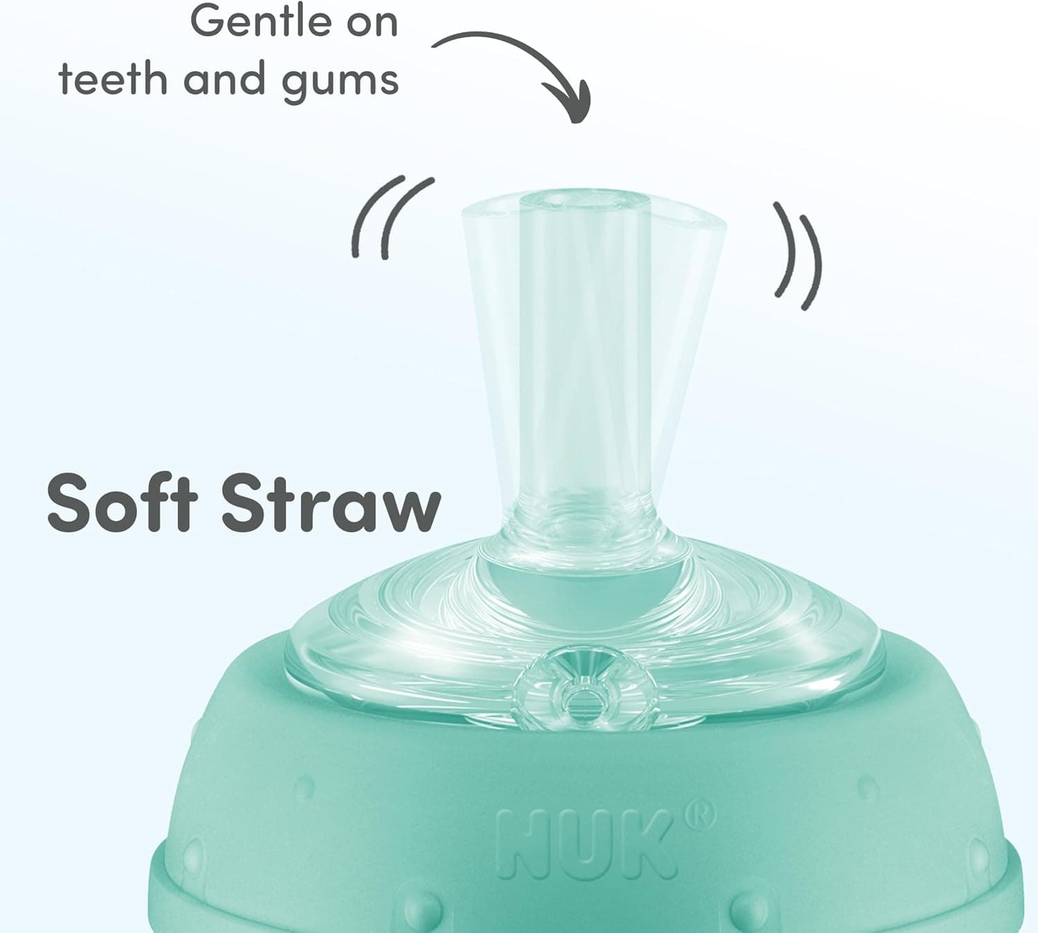 لیوان آموزشی NUK با نی نرم 10 oz 8 ماه به بالا لیوان آموزشی NUK با نی نرم 10 oz 8 ماه به بالا