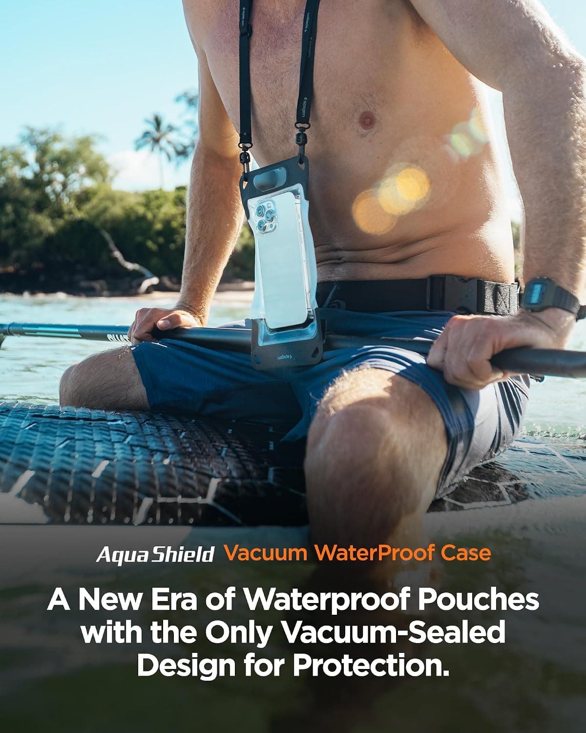 کاور ضدآب Spigen Aqua Shield دارای گواهی iPX8 با پمپ داخلی مدل A602 خاکستری کد ACS09306 کاور ضدآب Spigen Aqua Shield دارای گواهی iPX8 با پمپ داخلی مدل A602 خاکستری کد ACS09306