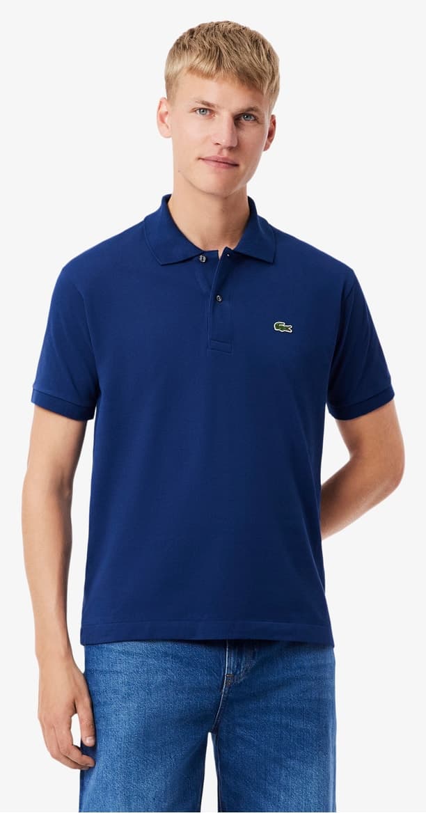 پولو مردانه Lacoste فیت کلاسیک سرمهای مدل L.12.12 پولو مردانه Lacoste فیت کلاسیک سرمهای مدل L.12.12