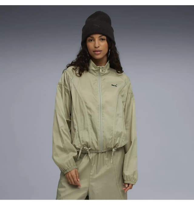 ژاکت زنانه Puma زیپدار خاکی DARE TO ژاکت زنانه Puma زیپدار خاکی DARE TO