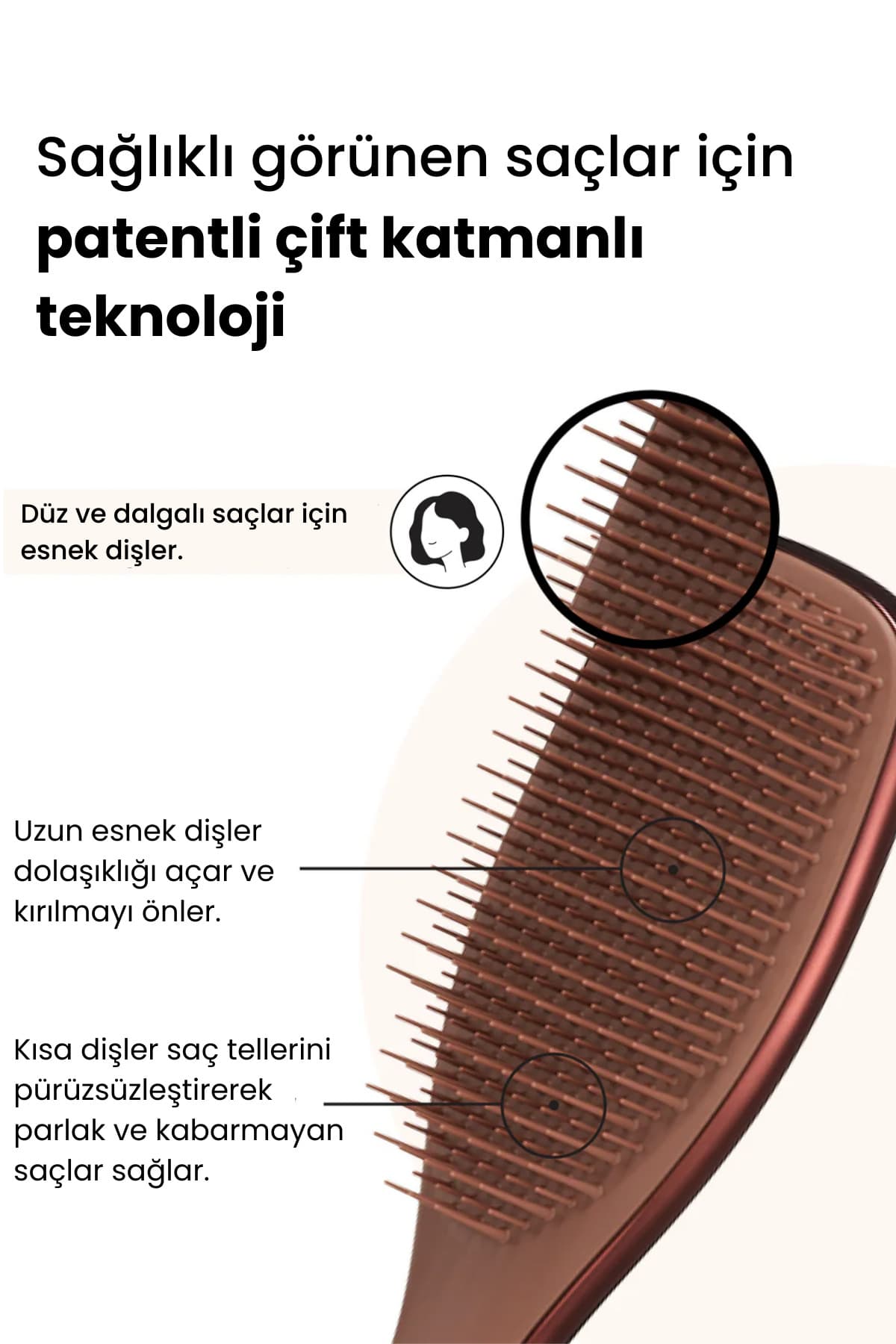برس و شانه مو Tangle Teezer Ultimate Detangler برای موهای صاف و فر، خیس و خشک، رنگ برنز شکلاتی کرومی برس و شانه مو Tangle Teezer Ultimate Detangler برای موهای صاف و فر، خیس و خشک، رنگ برنز شکلاتی کرومی