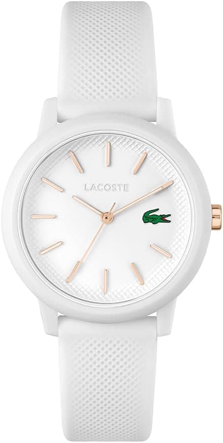 ساعت مچی زنانه Lacoste کوارتز آنالوگ با بند سیلیکونی بافت Petit Piqué مدل Lacoste.12.12 ساعت مچی زنانه Lacoste کوارتز آنالوگ با بند سیلیکونی بافت Petit Piqué مدل Lacoste.12.12