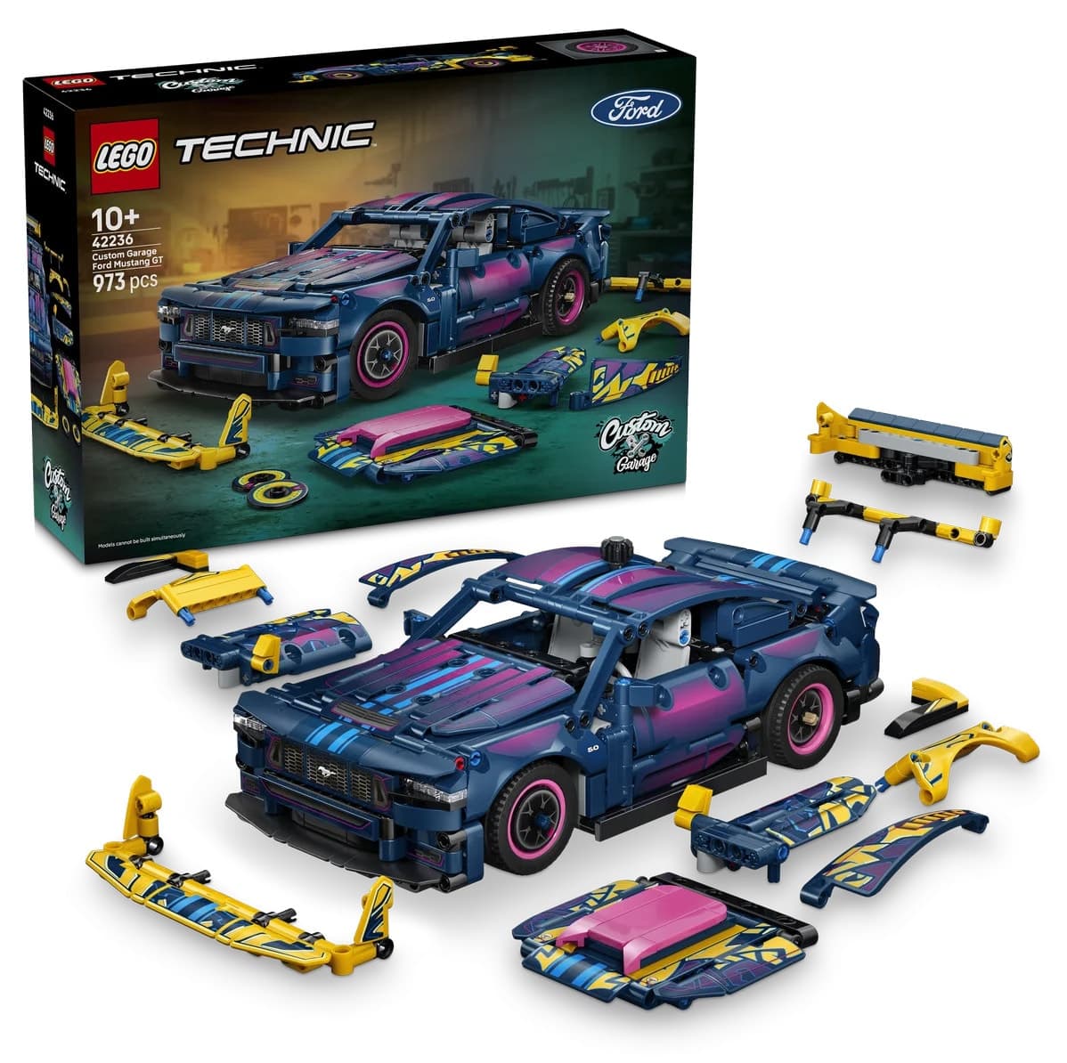 لگو Technic Ford Mustang GT ماشین ساختنی اصلاحشده مدل 42236 973 قطعه لگو Technic Ford Mustang GT ماشین ساختنی اصلاحشده مدل 42236 973 قطعه
