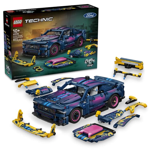 لگو 42236 Technic Ford Mustang GT ماشین ساختنی اصلاحشده 973 قطعه لگو 42236 Technic Ford Mustang GT ماشین ساختنی اصلاحشده 973 قطعه