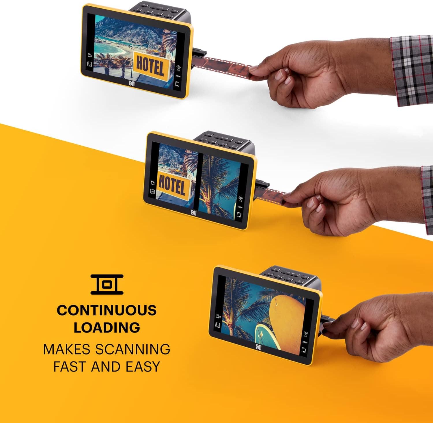 اسکنر فیلم دیجیتال Kodak Slide N Scan با صفحه نمایش 7 اینچی اسکنر فیلم دیجیتال Kodak Slide N Scan با صفحه نمایش 7 اینچی