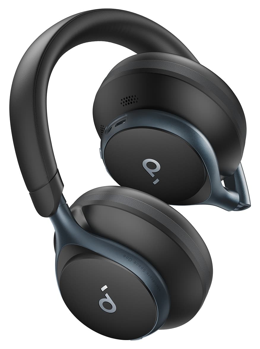 هدفون روگوشی بلوتوثی Anker Soundcore Space One حذف فعال نویز مشکی مدل A3035 هدفون روگوشی بلوتوثی Anker Soundcore Space One حذف فعال نویز مشکی مدل A3035