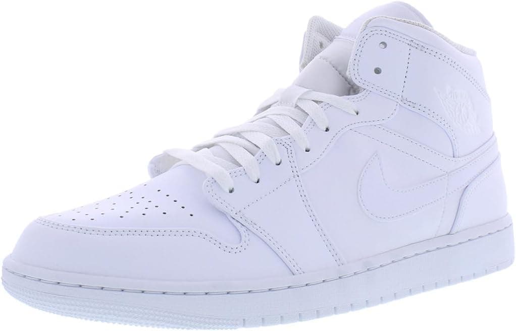 کفش بسکتبال مردانه Nike Air Jordan 1 Mid سفید سایز 11.5 کفش بسکتبال مردانه Nike Air Jordan 1 Mid سفید سایز 11.5