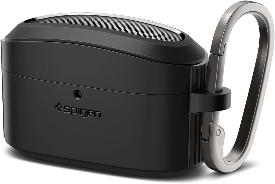 کاور هدفون Spigen سازگار با Sony مدل WF-1000XM5 Rugged Armor مشکی مات ACS07086 کاور هدفون Spigen سازگار با Sony مدل WF-1000XM5 Rugged Armor مشکی مات ACS07086