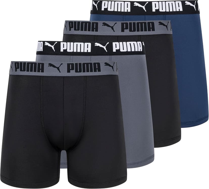 شورت باکسر مردانه PUMA کشسان بسته 4 تایی شورت باکسر مردانه PUMA کشسان بسته 4 تایی