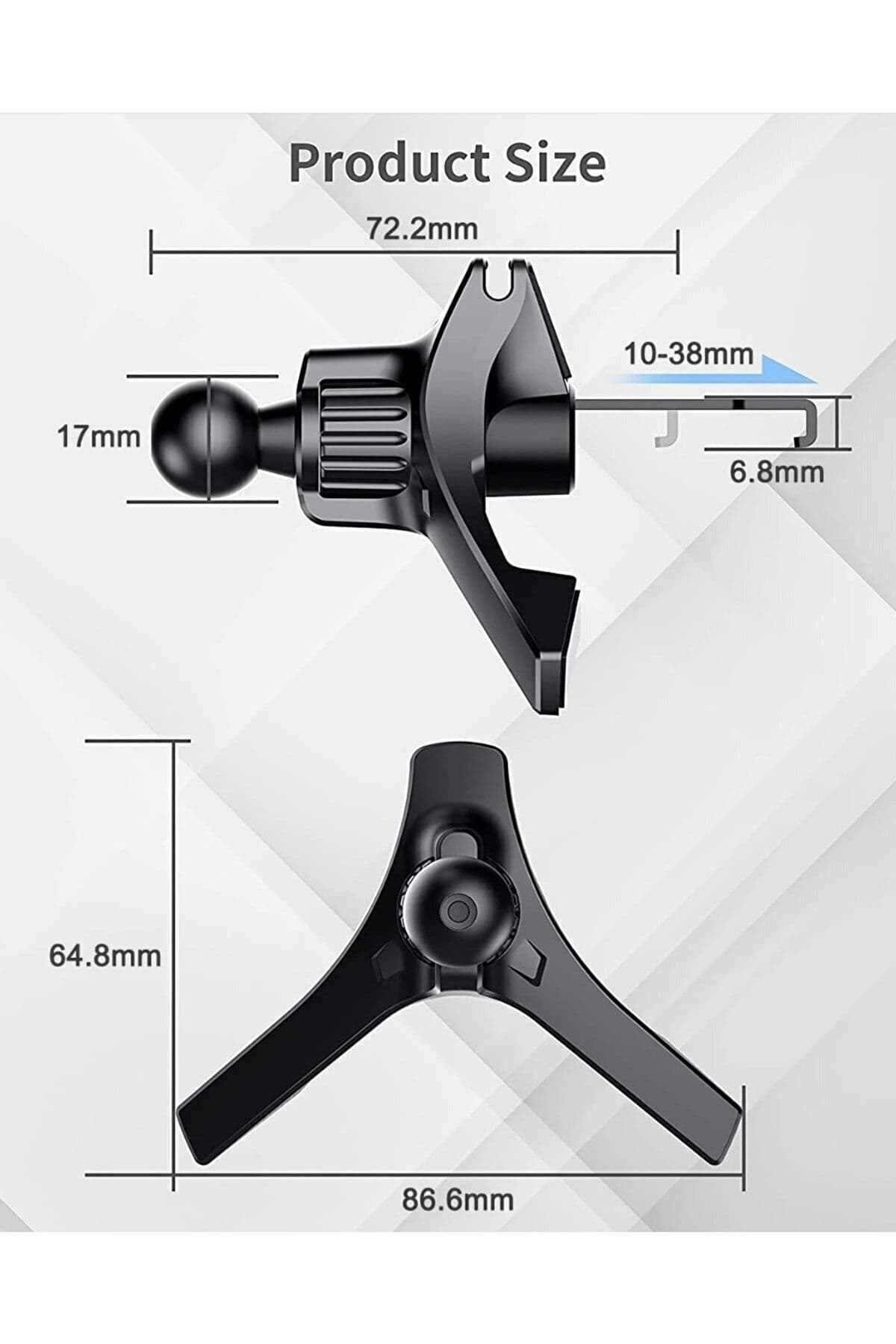 نگهدارنده موبایل خودرو mimtec با گیره فلزی برای دریچه کولر نگهدارنده موبایل خودرو mimtec با گیره فلزی برای دریچه کولر