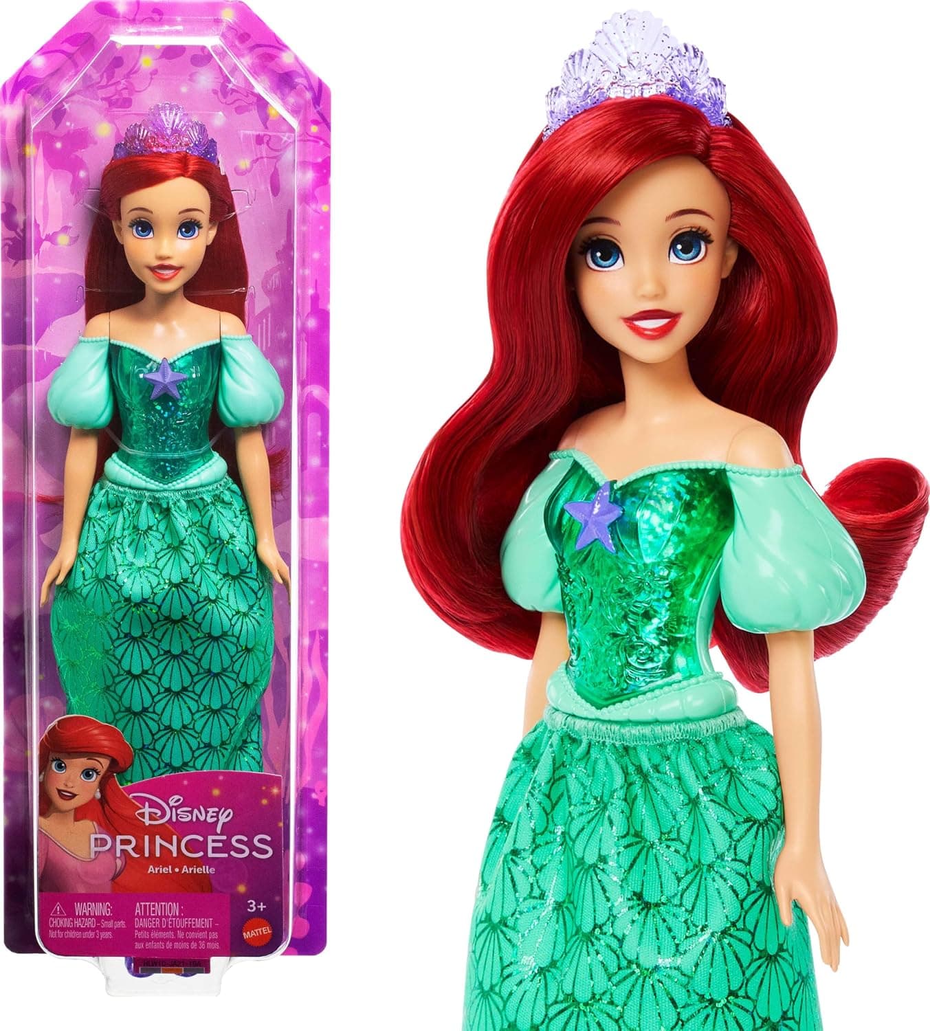 عروسک دخترانه Mattel Disney Princess مفصلدار Moana با لباس و لوازم جانبی درخشان مدل HLW05 عروسک دخترانه Mattel Disney Princess مفصلدار Moana با لباس و لوازم جانبی درخشان مدل HLW05