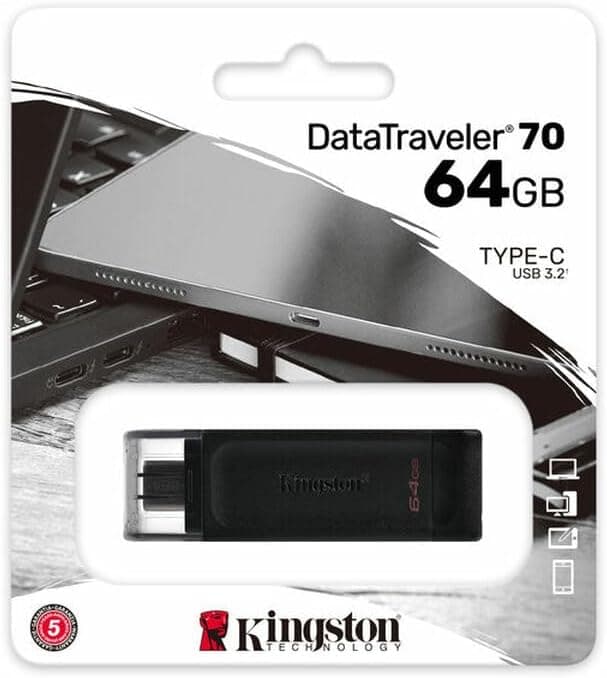 فلش مموری Kingston DataTraveler 70 با رابط USB Type-C ظرفیت 64GB مدل DT70/64GB فلش مموری Kingston DataTraveler 70 با رابط USB Type-C ظرفیت 64GB مدل DT70/64GB
