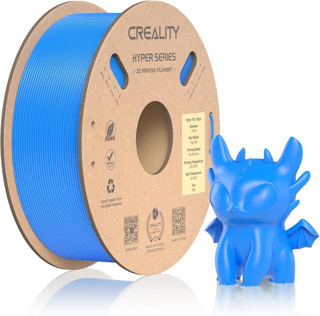 فیلامنت پرینتر سه بعدی Creality Hyper PLA 1.75 mm 1 KG آبی فیلامنت پرینتر سه بعدی Creality Hyper PLA 1.75 mm 1 KG آبی