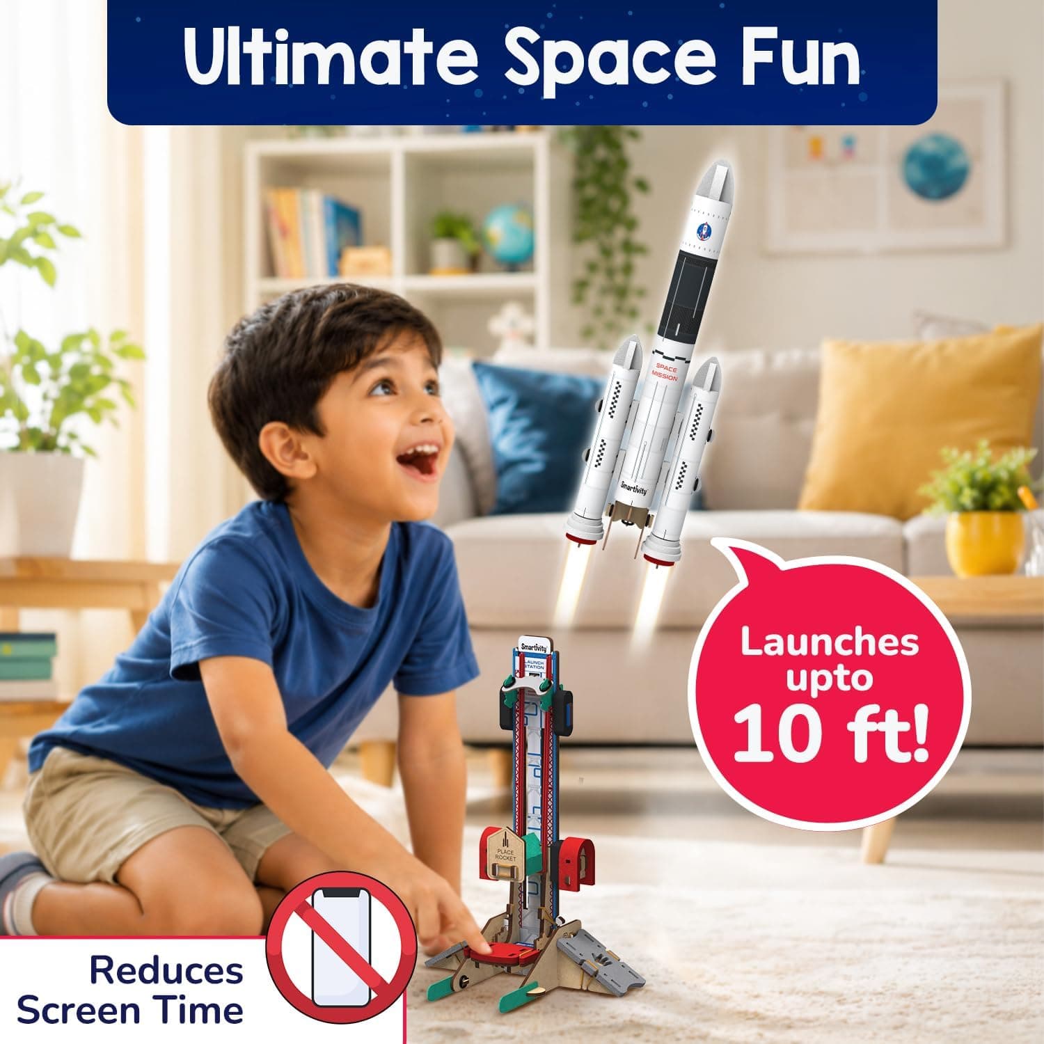 کیت ساخت موشک و پرتابگر کودک Smartivity مدل چندرنگ کیت ساخت موشک و پرتابگر کودک Smartivity مدل چندرنگ