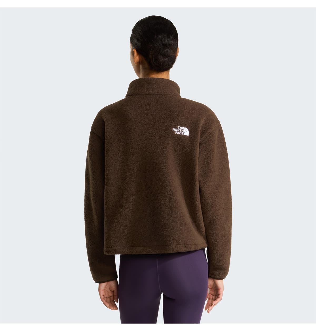 پولار زنانه The North Face قهوهای زیپ تمام مدل Fleeski پولار زنانه The North Face قهوهای زیپ تمام مدل Fleeski