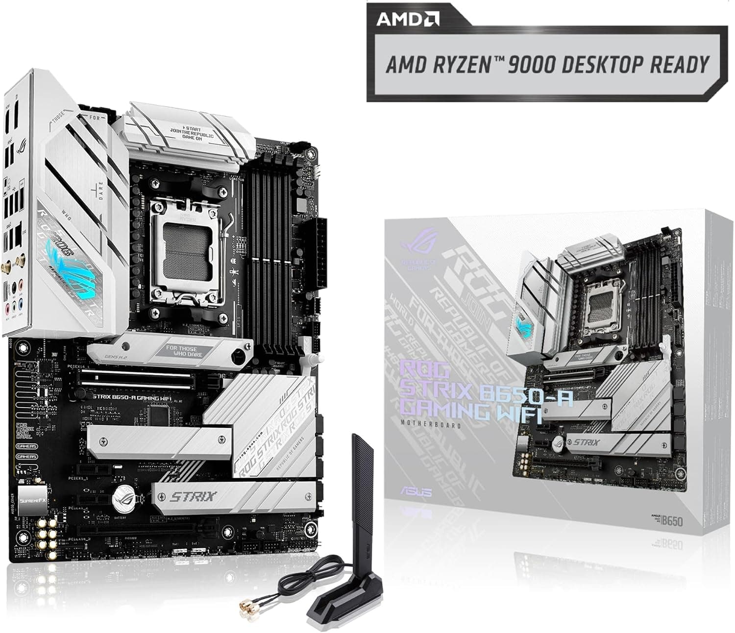 مادربرد گیمینگ ASUS ROG Strix سفید مدل B650-A مادربرد گیمینگ ASUS ROG Strix سفید مدل B650-A