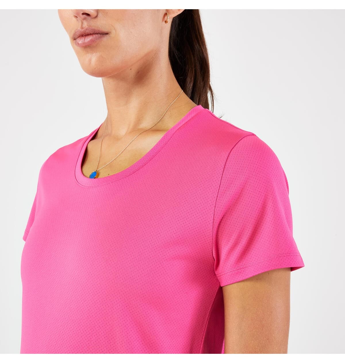تیشرت زنانه Decathlon Kiprun دویدن صورتی مدل Run 100 تیشرت زنانه Decathlon Kiprun دویدن صورتی مدل Run 100