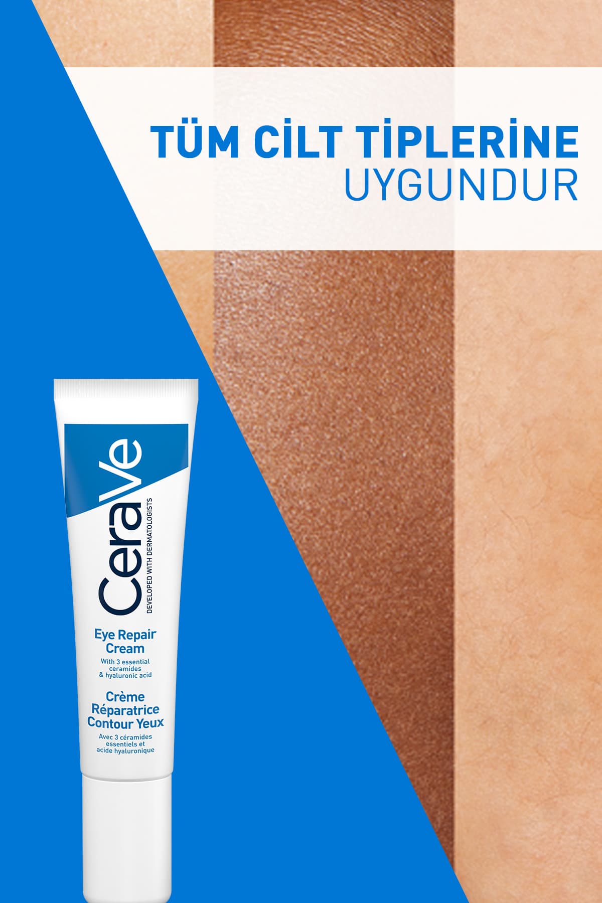 کرم دور چشم CeraVe ضد حلقه تیره و پف ترمیمکننده 14 ml کرم دور چشم CeraVe ضد حلقه تیره و پف ترمیمکننده 14 ml