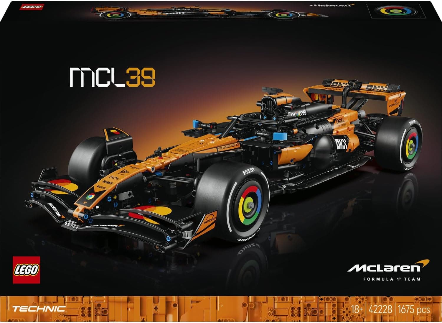 لگو Technic ماشین مسابقهای McLaren MCL39 F1 مدل 42228 لگو Technic ماشین مسابقهای McLaren MCL39 F1 مدل 42228