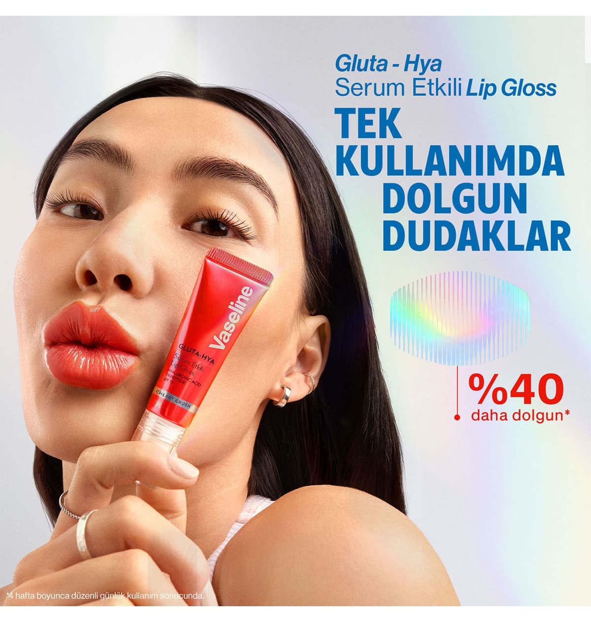 لیپ گلاس Vaseline Gluta Hya با اثر سرم Cherry Crush 10 ml لیپ گلاس Vaseline Gluta Hya با اثر سرم Cherry Crush 10 ml