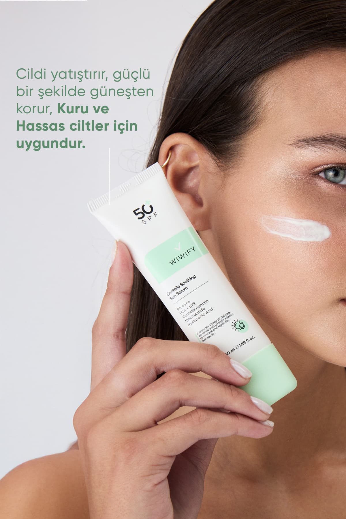 ضدآفتاب سرمی WIWIFY آرامبخش و ترمیمکننده با محافظت بالا Centella Soothing Sun Serum Spf 50+ Pa++++ 50ml ضدآفتاب سرمی WIWIFY آرامبخش و ترمیمکننده با محافظت بالا Centella Soothing Sun Serum Spf 50+ Pa++++ 50ml
