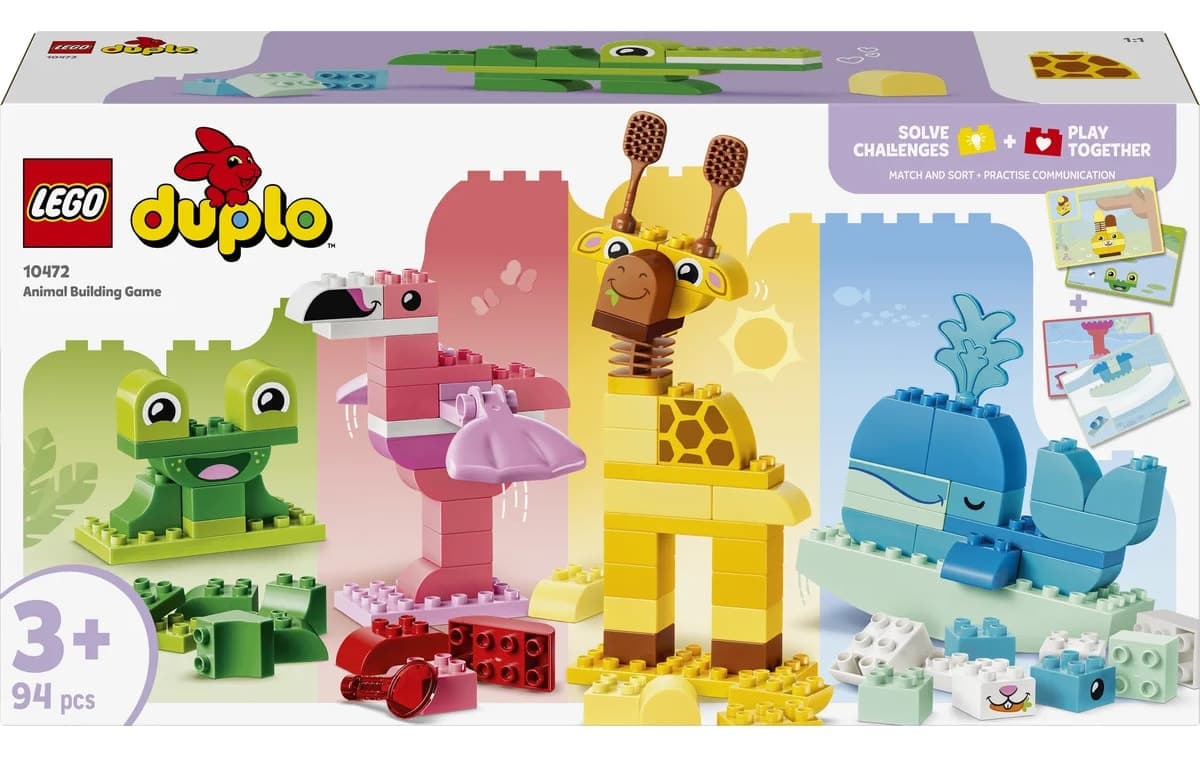 لگو DUPLO آموزشی حیوانات مدل 10472 ۹۴ قطعه 3+ سال لگو DUPLO آموزشی حیوانات مدل 10472 ۹۴ قطعه 3+ سال