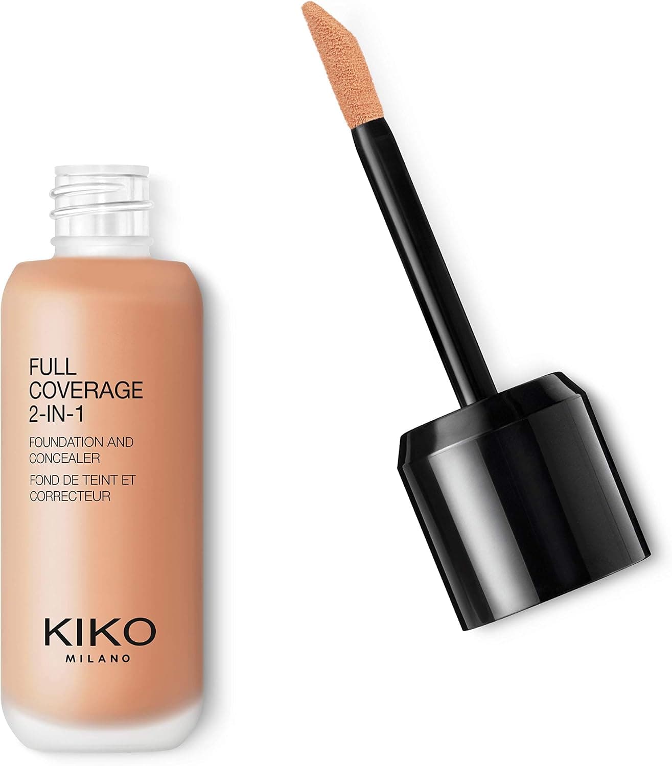 کرمپودر و کانسیلر 2-in-1 Kiko Milano با پوشش کامل رنگ زیتونی O50 کرمپودر و کانسیلر 2-in-1 Kiko Milano با پوشش کامل رنگ زیتونی O50