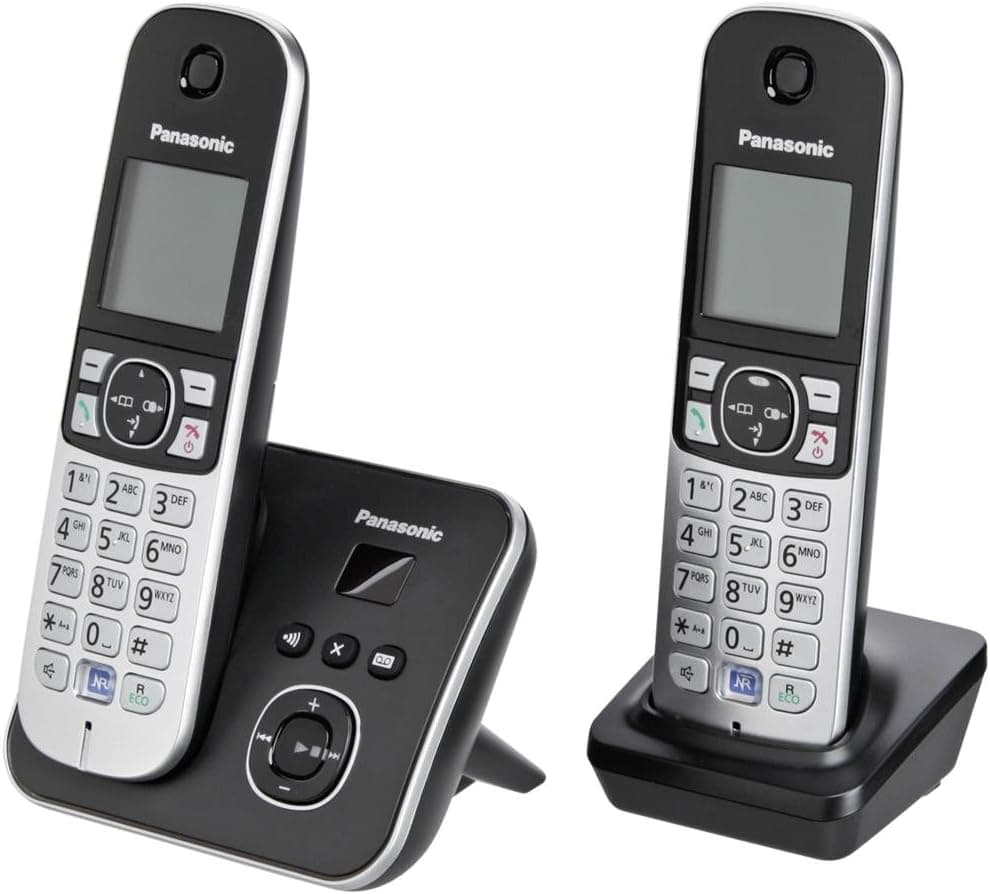 تلفن بیسیم Panasonic با منشی تلفنی و صفحه نمایش نسخه آلمانی مدل KX-TG6822 تلفن بیسیم Panasonic با منشی تلفنی و صفحه نمایش نسخه آلمانی مدل KX-TG6822