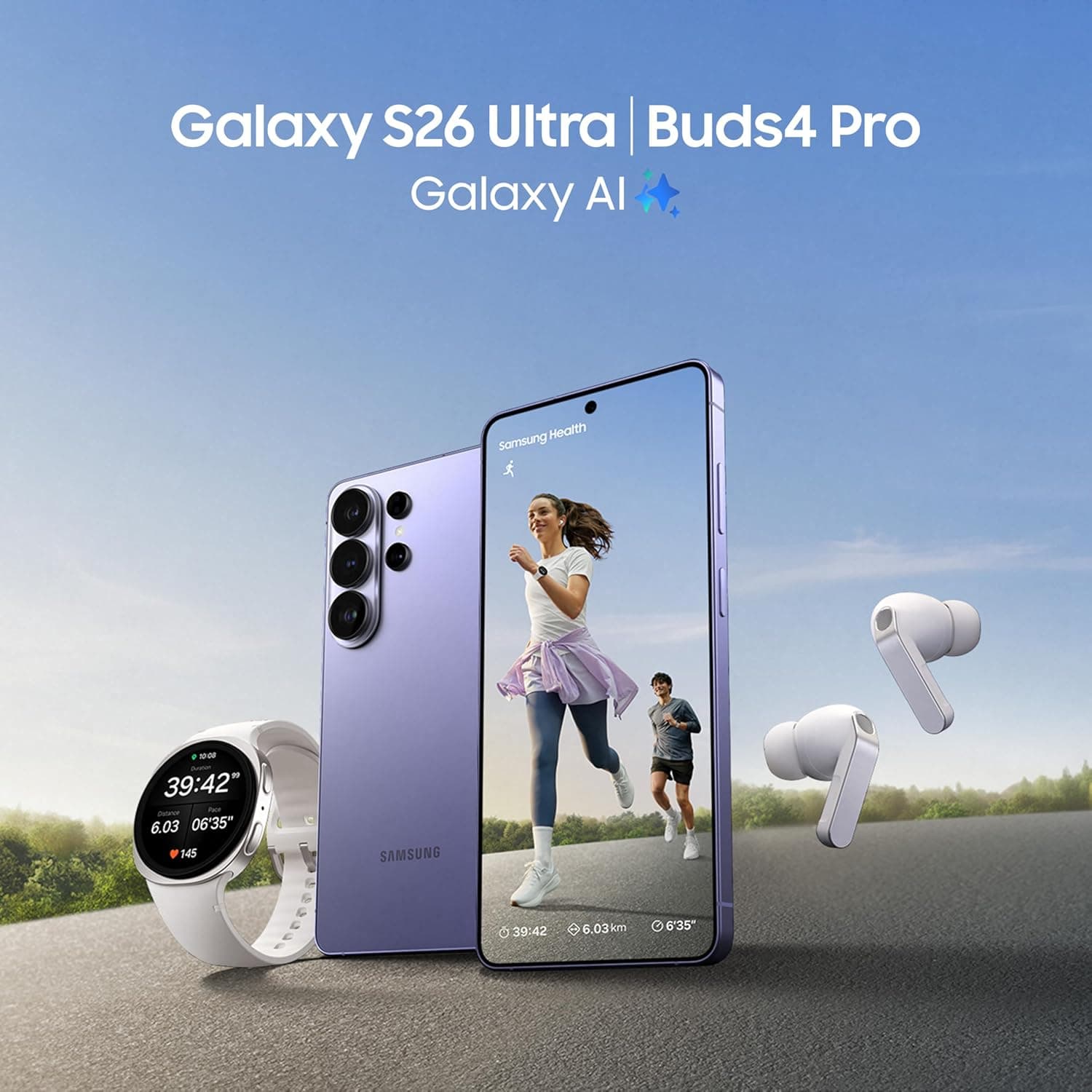 گوشی هوشمند Samsung Galaxy S26 Ultra بنفش کبالت، 512GB، 12GB رم، AP سفارشی، نمایشگر حریم خصوصی داخلی، Photo Assist، دوربین 200MP، باتری 5000mAh گوشی هوشمند Samsung Galaxy S26 Ultra بنفش کبالت، 512GB، 12GB رم، AP سفارشی، نمایشگر حریم خصوصی داخلی، Photo Assist، دوربین 200MP، باتری 5000mAh
