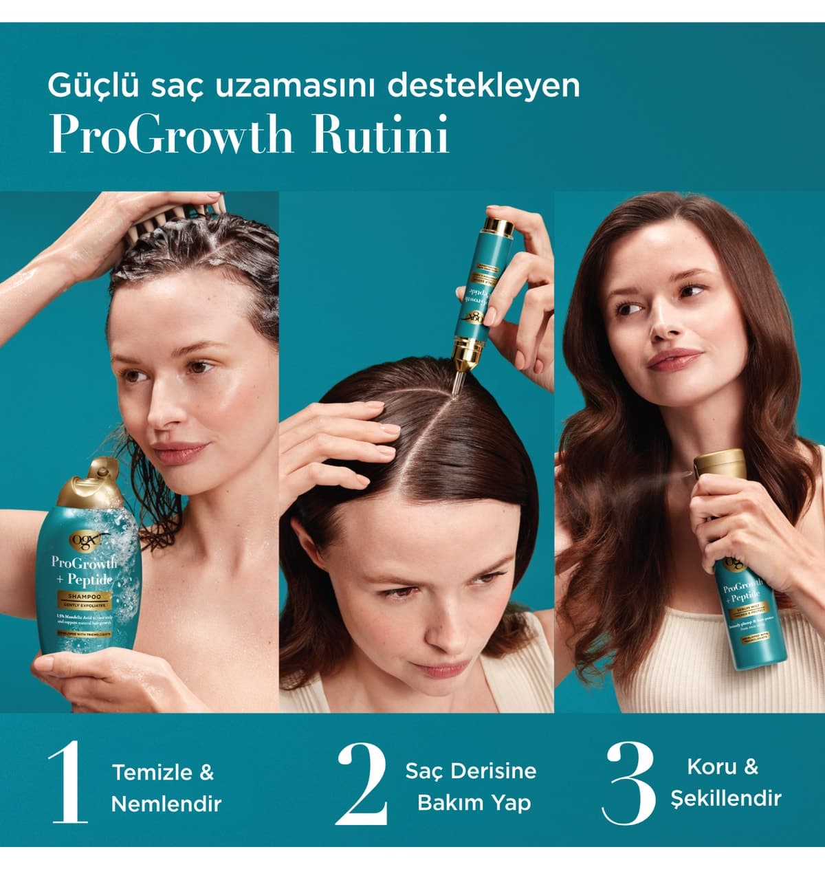 سرم اسپری ضد ریزش مو OGX مدل ProGrowth + Peptide با حجم 193 ml سرم اسپری ضد ریزش مو OGX مدل ProGrowth + Peptide با حجم 193 ml