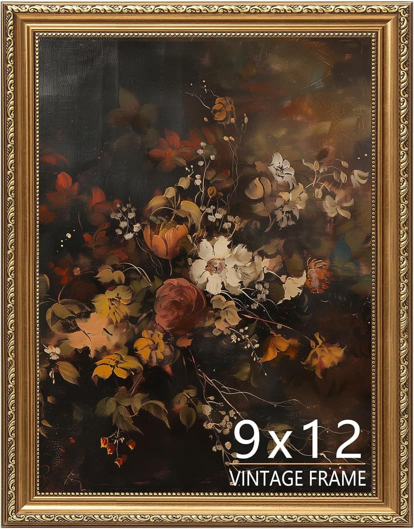 قاب عکس ASTRDECOR برنزی طلایی وینتیج 9×12 برای رومیزی و دیواری مدل 1 Pack قاب عکس ASTRDECOR برنزی طلایی وینتیج 9×12 برای رومیزی و دیواری مدل 1 Pack