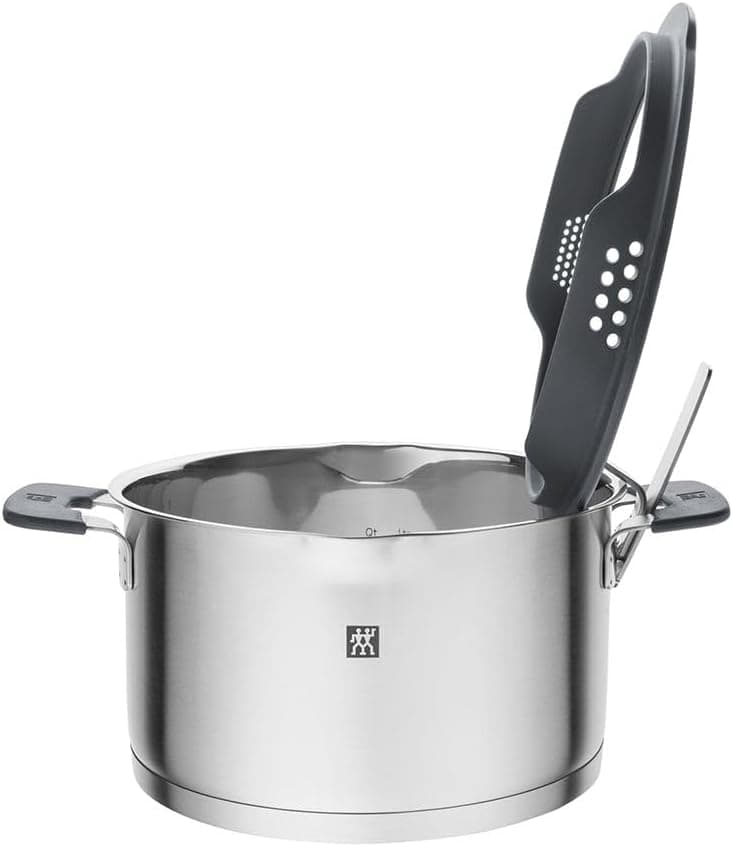 سرویس قابلمه ZWILLING SIMPLIFY استیل ضدزنگ 5 پارچه نقرهای و مشکی مدل 668700050 سرویس قابلمه ZWILLING SIMPLIFY استیل ضدزنگ 5 پارچه نقرهای و مشکی مدل 668700050