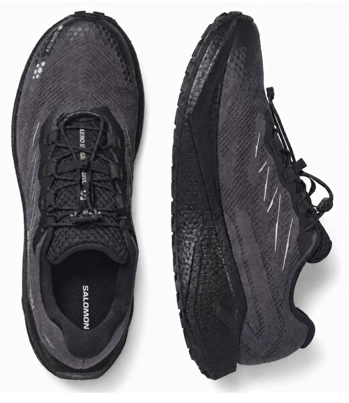 کفش دویدن مسیرهای طبیعی یونیسکس Salomon Gore-Tex مدل Aero Blaze 4 Grvl سیاه کفش دویدن مسیرهای طبیعی یونیسکس Salomon Gore-Tex مدل Aero Blaze 4 Grvl سیاه