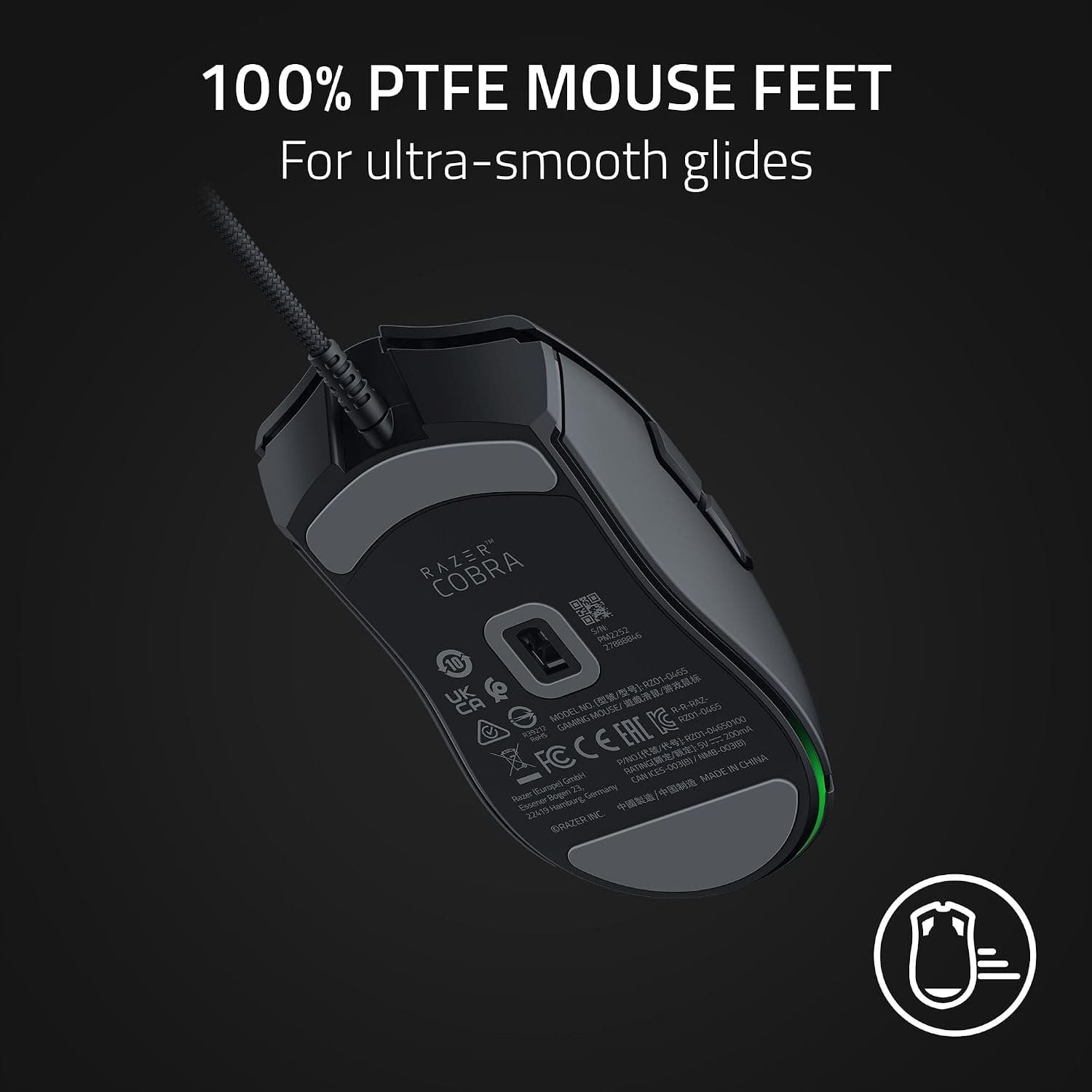 ماوس گیمینگ سیمی Razer مشکی 57g با نورپردازی Chroma RGB ماوس گیمینگ سیمی Razer مشکی 57g با نورپردازی Chroma RGB