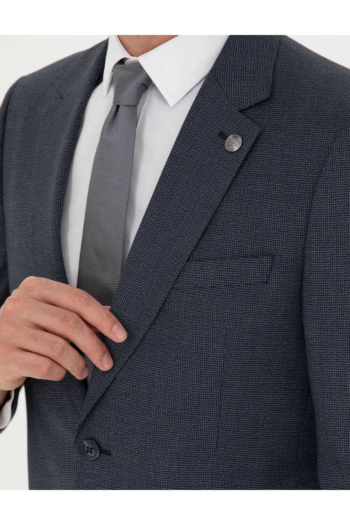 کت و شلوار مردانه Pierre Cardin سرمهای اسلیم فیت مدل 50278191-VR033 کت و شلوار مردانه Pierre Cardin سرمهای اسلیم فیت مدل 50278191-VR033