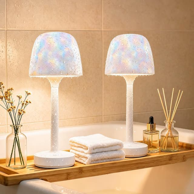 چراغ دوش YJHAOTOU بسته ۲ عددی ضدآب شارژی LED پروژکتور اقیانوس چراغ دوش YJHAOTOU بسته ۲ عددی ضدآب شارژی LED پروژکتور اقیانوس