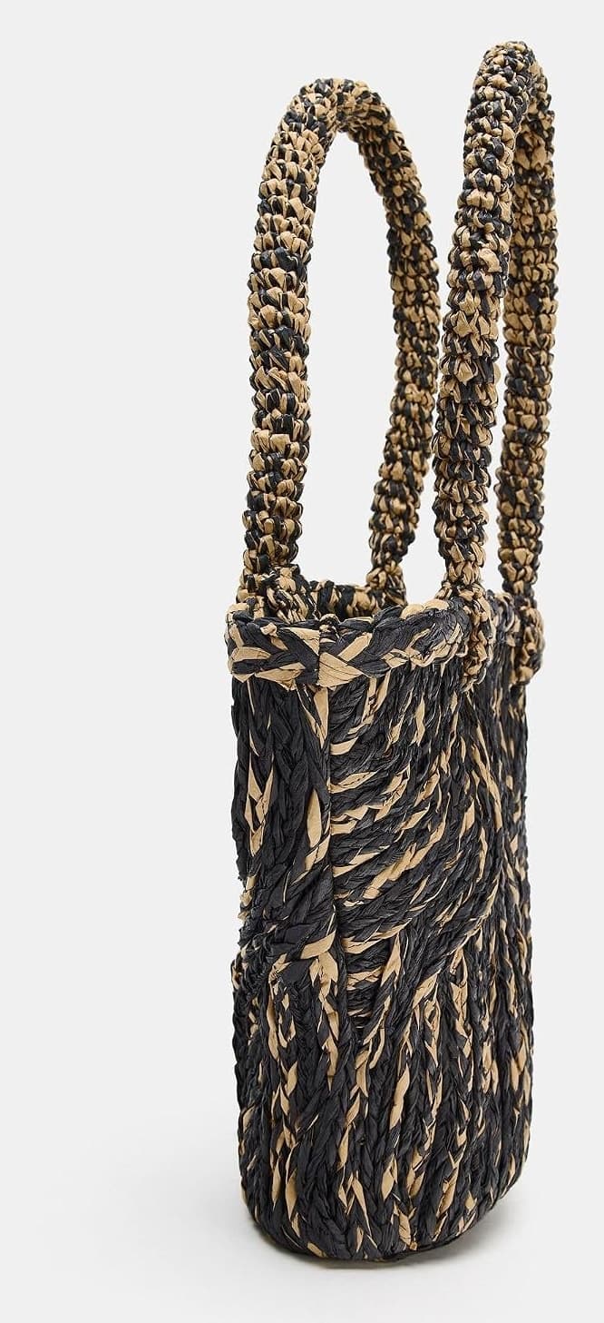 کیف توت زنانه Zara بدنه بافت چندرنگ سایز استاندارد کیف توت زنانه Zara بدنه بافت چندرنگ سایز استاندارد