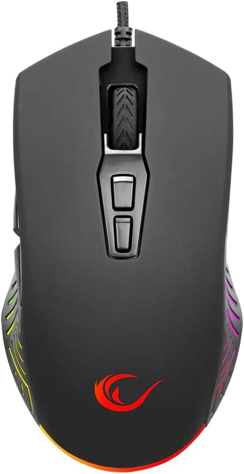 ماوس گیمینگ Rampage Spear مدل SMX-G68 مشکی RGB کامل 7200DPI 7D ماوس گیمینگ Rampage Spear مدل SMX-G68 مشکی RGB کامل 7200DPI 7D