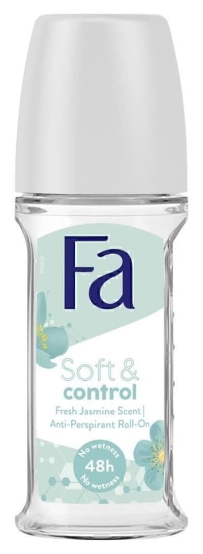 دئودورانت زنانه Fa Soft & Control رولآن 50 ml بسته 3 عددی با ماندگاری 48 ساعت رایحه یاسمن دئودورانت زنانه Fa Soft & Control رولآن 50 ml بسته 3 عددی با ماندگاری 48 ساعت رایحه یاسمن