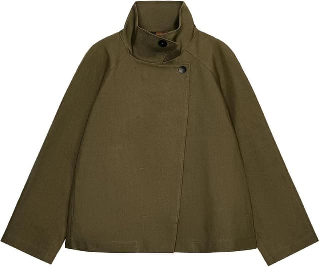 ترنچکت مردانه Zara کوتاه یقه ایستاده ZW COLLECTION ترنچکت مردانه Zara کوتاه یقه ایستاده ZW COLLECTION